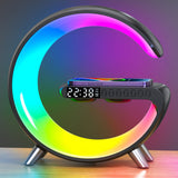 Intelligent LED Lamp Bluetooth Speake Wireless Charger Atmosphere Lamp App Control For Bedroom Home Decor
