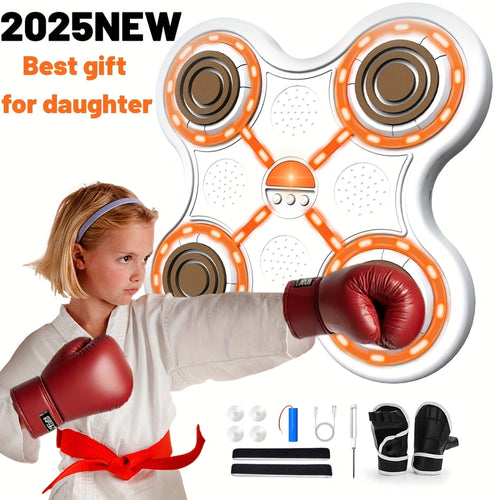 [2025 NEW] Smart Music Boxing Machine with Training System - Adjustable Speed & Volume Home Gym Equipment - Ideal Gift for Boxers