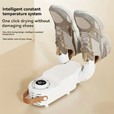 Portable Foldable Shoe & Boot Dryer with Digital Timer - Constant Temperature Home Warmth (110V US Plug)