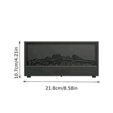 [Colorful Flame] Fireplace Aroma Diffuser & Humidifier - Realistic Flame Effect with Remote Control for Home & Office