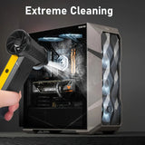 HIPAPPY 130,000 RPM Portable Turbo Jet Blower - 200W Cordless 4-Speed Mini Air Duster for Car Detailing, PC Cleaning & Snow Clearing