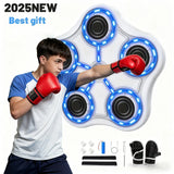 [2025 NEW] Smart Music Boxing Machine with Training System - Adjustable Speed & Volume Home Gym Equipment - Ideal Gift for Boxers