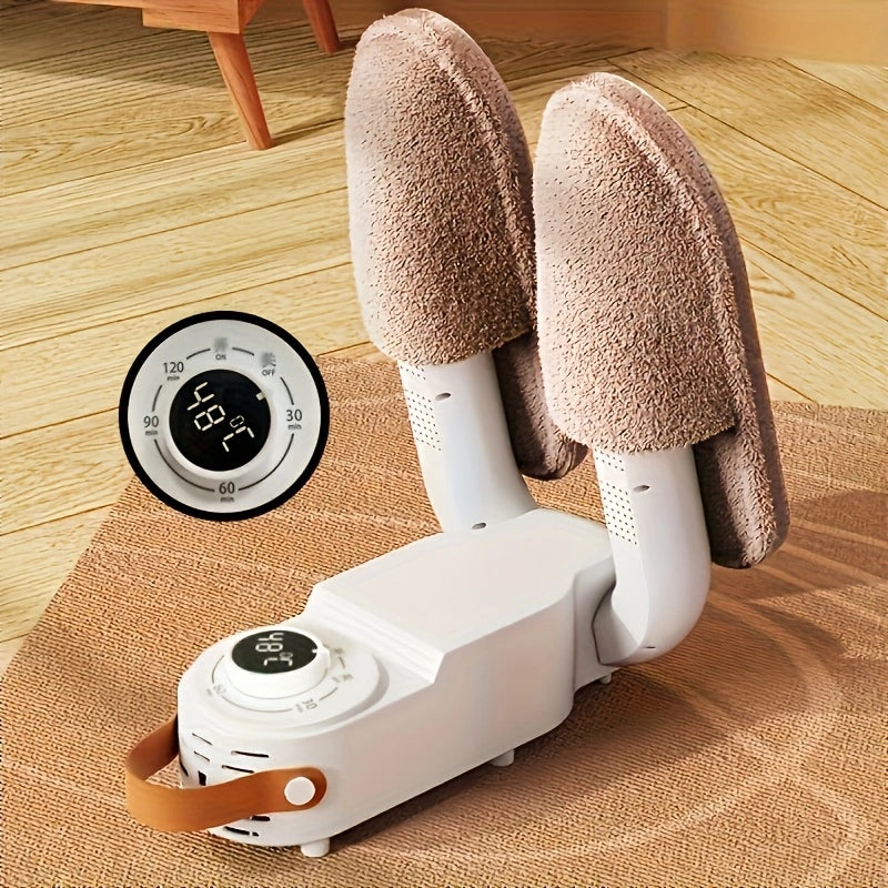 Portable Foldable Shoe & Boot Dryer with Digital Timer - Constant Temperature Home Warmth (110V US Plug)