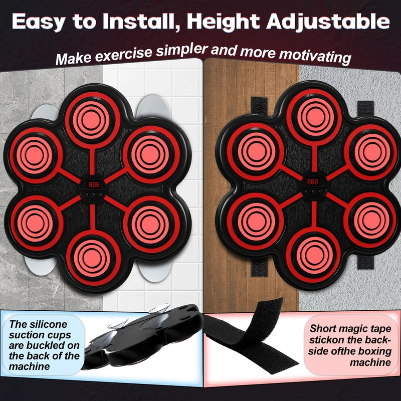 [2025 NEW] Smart Music Boxing Machine with Training System - Adjustable Speed & Volume Home Gym Equipment - Ideal Gift for Boxers