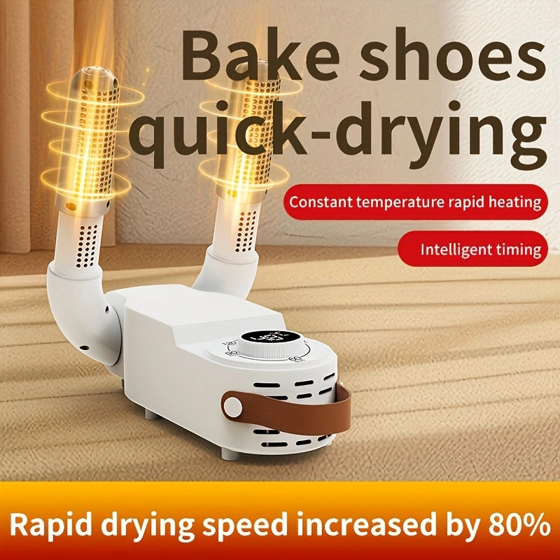 Portable Foldable Shoe & Boot Dryer with Digital Timer - Constant Temperature Home Warmth (110V US Plug)