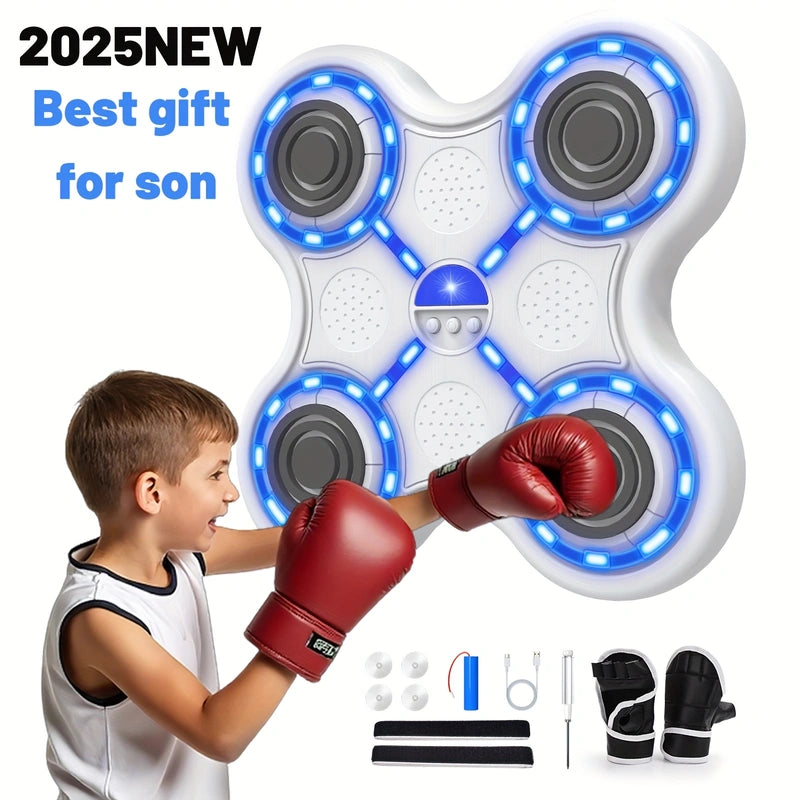 [2025 NEW] Smart Music Boxing Machine with Training System - Adjustable Speed & Volume Home Gym Equipment - Ideal Gift for Boxers