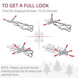 5ft Artificial Christmas Trees With Auto Open And Steel Base, Black