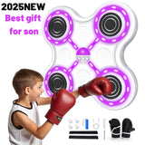 [2025 NEW] Smart Music Boxing Machine with Training System - Adjustable Speed & Volume Home Gym Equipment - Ideal Gift for Boxers