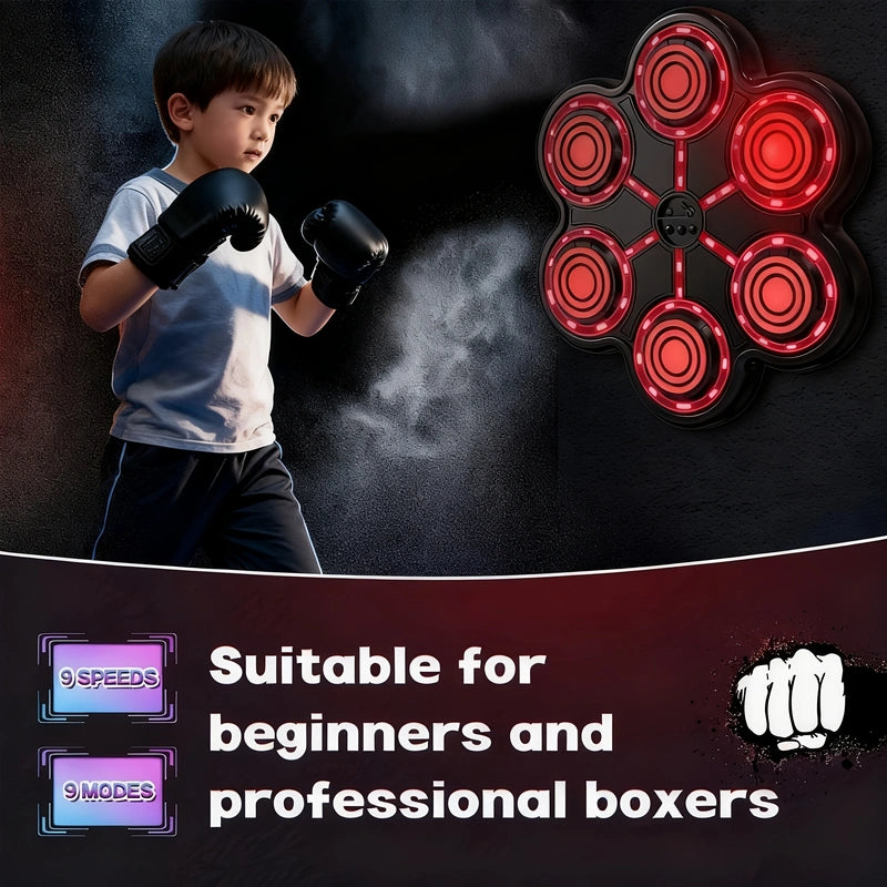 [2025 NEW] Smart Music Boxing Machine with Training System - Adjustable Speed & Volume Home Gym Equipment - Ideal Gift for Boxers